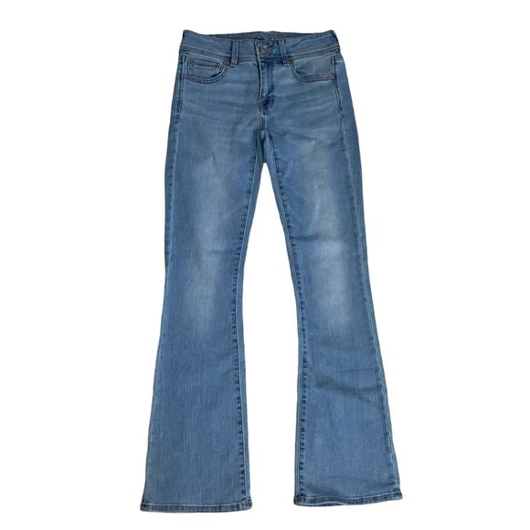 American Eagle Denim - American Eagle Kick Boot Flare Light Wash Low Rise Size 4 Regular